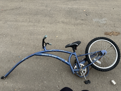 (1) 20&rdquo; Adams Blue Trail-A-Bike