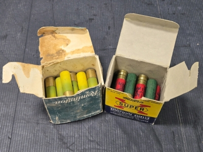 (2) Boxes of Assorted 20-Gauge Shotgun Rounds, Remington Mohawk Long-Range, Western Super X, Remington Express Kleanbore