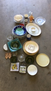 Various Glass Platters and Dishes