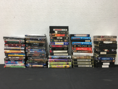 (39) VHS Tapes (43) DVDs