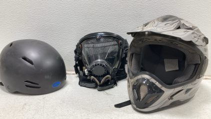 TMS Helmet - Bell Bike Helmet - Gas Mask