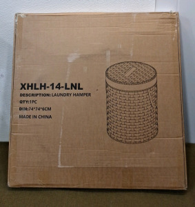 (1) Wicker Laundry Hamper