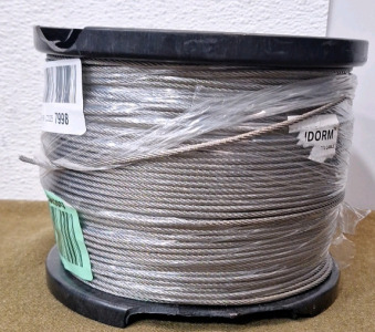 (1) 200+ Foot Roll Of Steel Cable