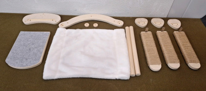 (1) SoftPaw Wall Mount Cat Hammock & 4-Piece Perch Set