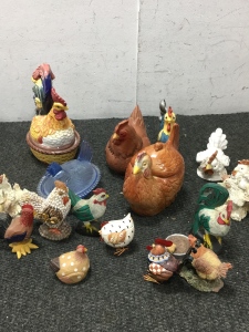 Lot Of Collectible Chickens