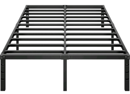 (1) Full Size Metal Platform Bed Frame - 74.6"x53.6"x18" - Black