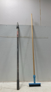 (1) Metal Work Bench/Rack - (1) Metal Ceiling Brush Handle - (1) Brush