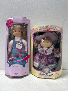(1) Cabbage Patch Kids Doll 10th Anniversary Edition- In Original Packaging- Unopened! And (1) Vintage Pamela The Living Doll In Original Packaging- Unopened!