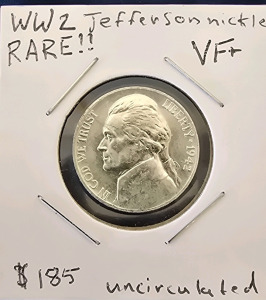 1942 WW2 Jefferson Nickle Uncirculated