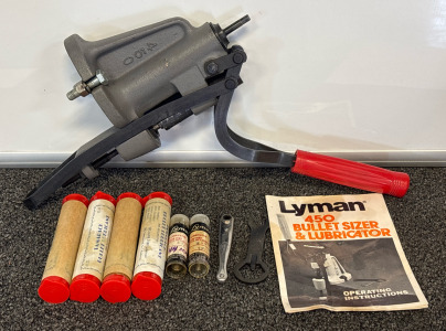 Lyman 450 Bullet Sizer Includes Lubricator