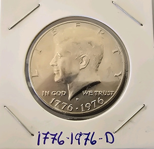 1776-1976-D Bicentennial Kennedy Half Dollar Coin