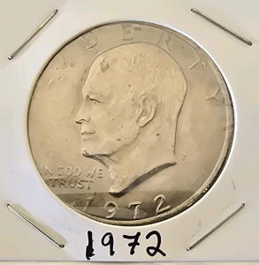 1972 Eisenhower Dollar Coin