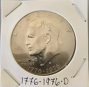 1776-1976-D Bicentennial Eisenhower Dollar Coin