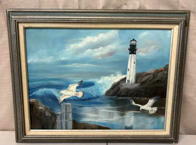 Coastal Lighthouse Painting