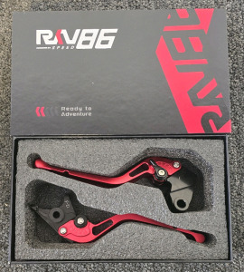 RN86 Speed Motorcycle Brake/Clutch Levers- Red *New In Box*