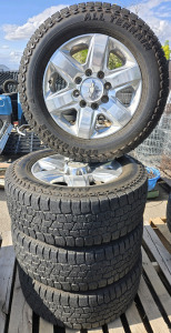 (4) Open Range All Terrain Mazama Tires w/ Chevrolet Wheels for Each & Hub Caps - LT275/65R20