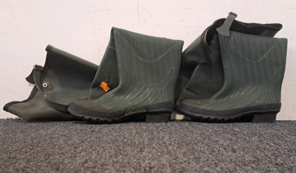Green Steel Shank Rubber Insulated Waders