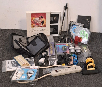 "Gone With The Wild" VHS Tapes, CDs, CD cases Memory for Laptops, And Cords