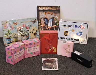 Claw Clips, Dubai Chocolate, Silicone Adhesive Pasties For Women, Blue Light Glasses, And Various Signs