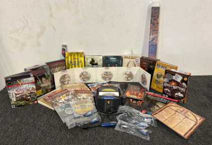 DataPilot Universal Cell Phone Data Transfer Kit, CD Carrier Case, New Civilization V, IV, III, And II, Diablo Hero Cards and Expansion Pack, Gold Neverwinter Nights, War of the Ring PC Video Game, And More