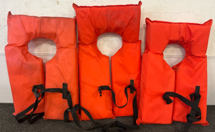 (3) Adult Life Jackets