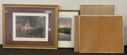 (5) Medium Sized Picture Frames