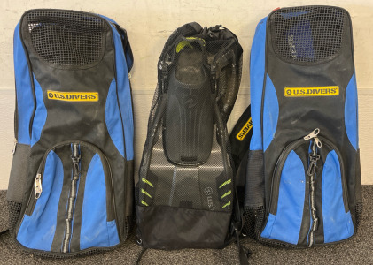 (3) U.S. Divers Snorkel Sets
