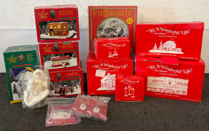 Christmas Town Glass Houses & Buildings