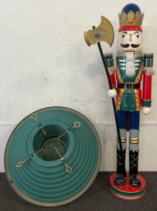3 Foot Nutcracker, Christmas Tree Base