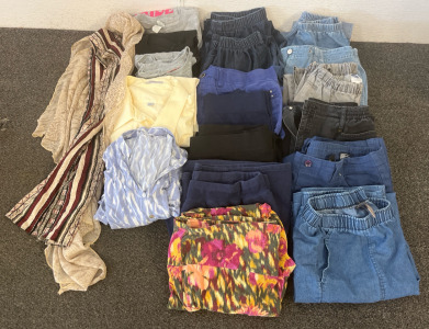 Women&rsquo;s Clothing Including Pants, Shirts, Scarves & Dress
