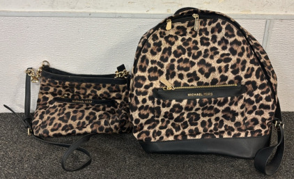 (2) Michael Kors Cheetah Print Bags
