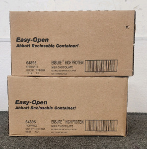 (2) Unopened Boxes Of Ensure High Protine Milk Chocolate Shakes.