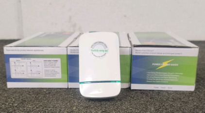 (3) Boxes Of 6 Power Saving Plug Ins