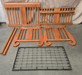 Antique Wood Baby Crib