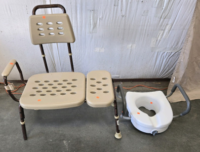 Shower Chair & Raised Toilet Seat