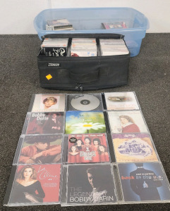 Tote of CD's And A Case of Cassettes