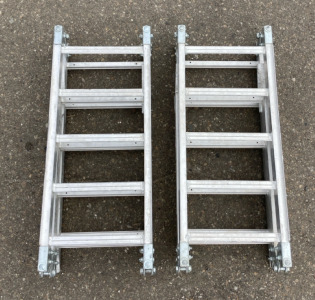 (2) Metal Foldable Ladder