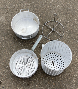 Metal Pot, Strainers, King Kooker Supplies and More