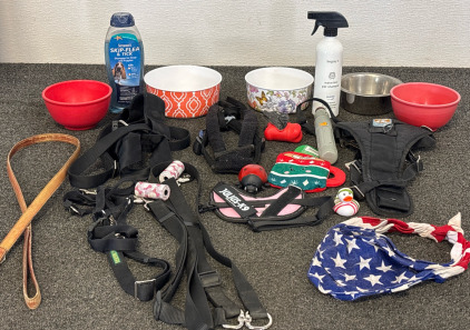 Puppy Care Kit, Including Food Bowls, CarSeat Leash, Harness, And More