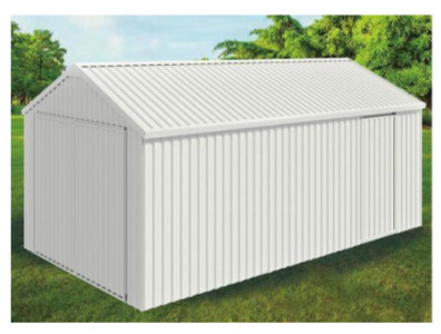 Single Garage Metal Shed