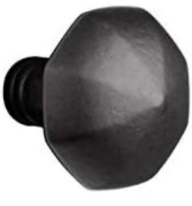 4)Emtek Passage Rosette Bronze Octagon Door Knobs