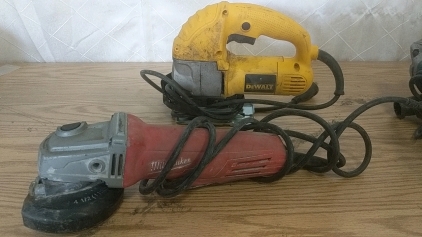 DeWalt Orbital Jigsaw #DW317 and Milwaukee 4.5" Grinder