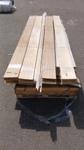 (8) Wood Doors & Trim - (2) 8'x3' Doors (2) 8'x2'11" Doors (4) 8' Trim Bundlesv