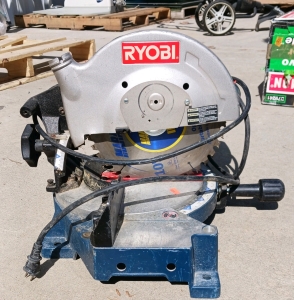 (1) Ryobi 10" Miter Saw - TS1340 - Powers On & Functional
