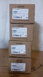 (4) Door Levers - (3) EMTEK 8035TUS3 Dummy Sideplate Levers (1) EMTEK 8135TRHUS3 Passage Sideplate Lever
