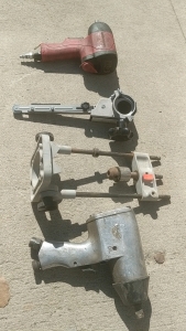 2) 1/2" Drive Central Pneumatic and Allied Pneumatic Impact Guns and Router Guide