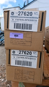 (2) Boxes of GE Fluorescent Lamps - F32T8/XL/SPX35/ECO - 32W - 3500K - 36/Box