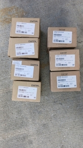 (7) Emtek Door Levers & Deadbolts - Modern Rectangular & Privacy Styles