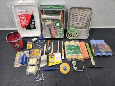 Assorted Painting Tools & Supplies