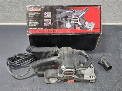 Craftsman 3" x 21" Belt Sander / Low Profile 6.0 Amp